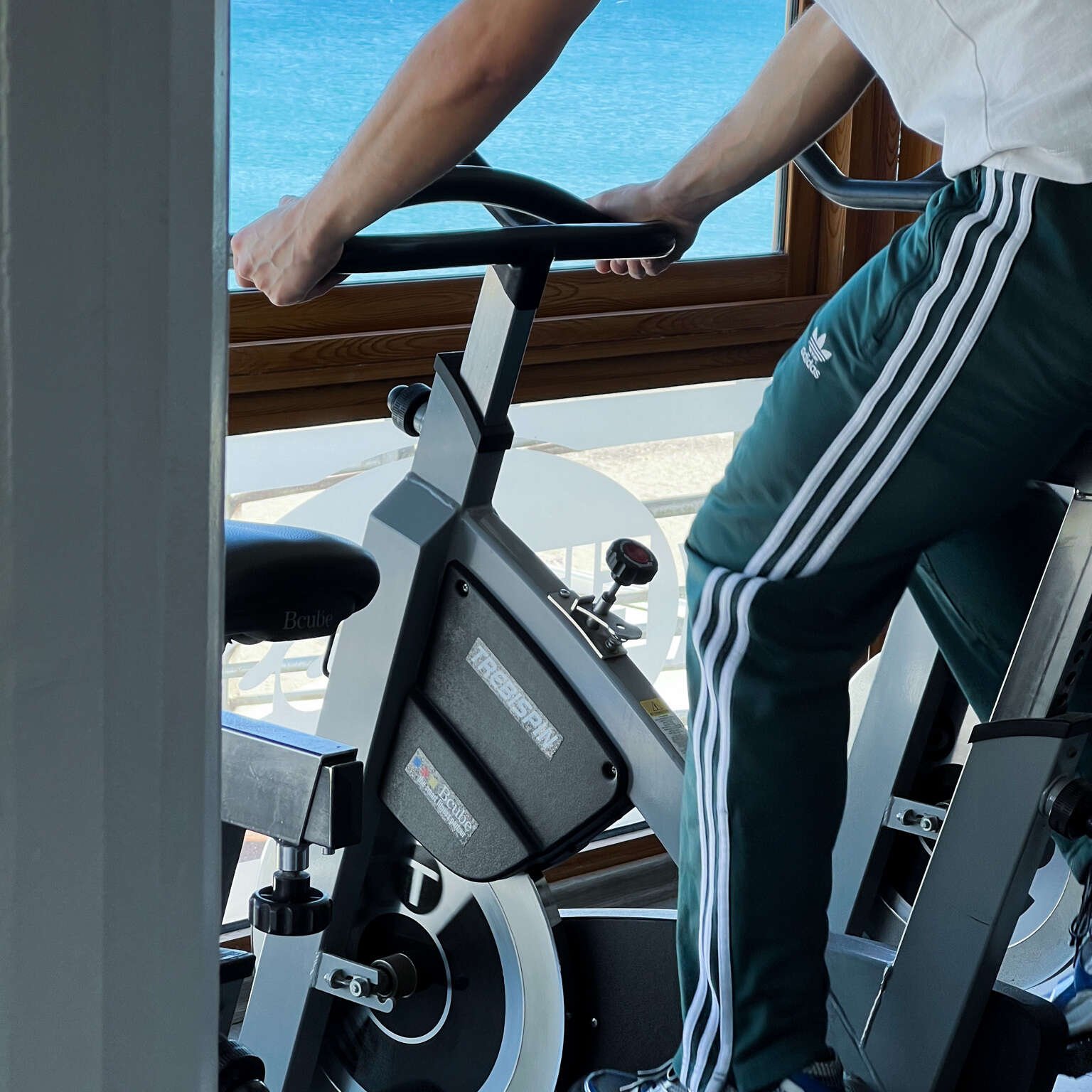 Fitness for Life Kos gym overlooking the sea