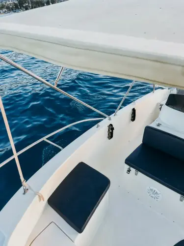 Apollo Boat overhead view with Bimini 