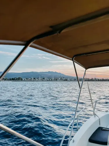 Apollo Boat side sunset 